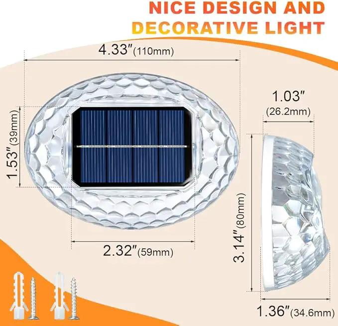 Waterproof LED Decorative Lights, Led Solar Lights for Wall, Garden, Yard, Patio, Pool, Pathway, 12 Pack Led Atmosphere Lights by GreenHaven Gardens