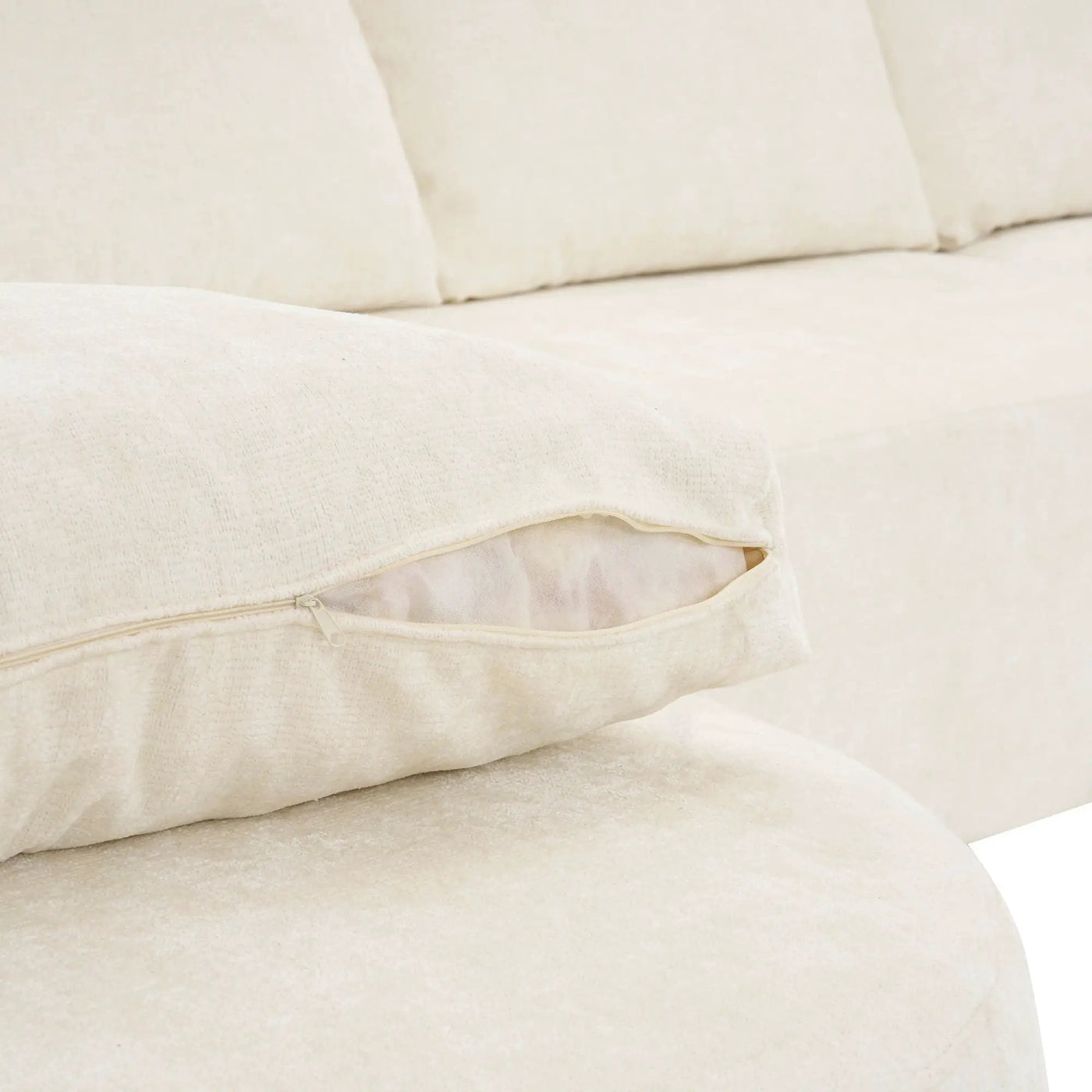 Modular Cloud Sectional Sofa Set, U-Shaped Upholstered Couch With Deep Seat by HouseOfZazla