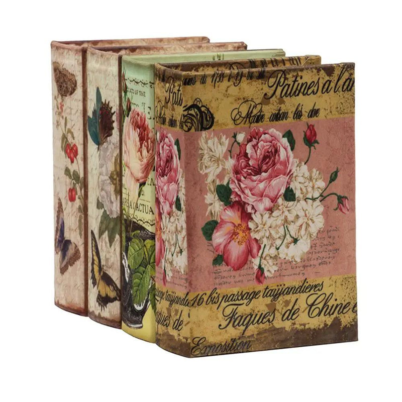 Book Boxes (Set of 4) - Multi by HouseOfZazla