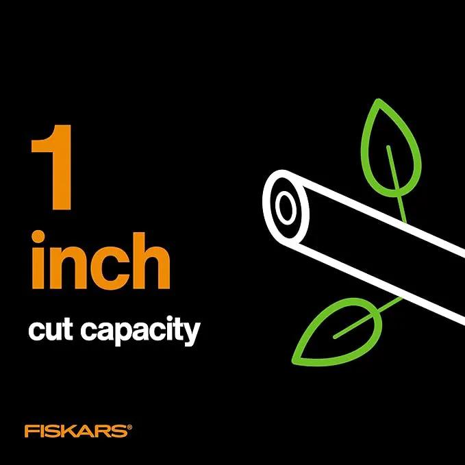 Fiskars Bypass Pruning Shears, 1-Inch Cut Capacity Softgrip Pruner, Forged Steel Replaceable Blade Stays Sharp Through Heavy Use with Rust Resistant, Low-Friction Coating by GreenHaven Gardens