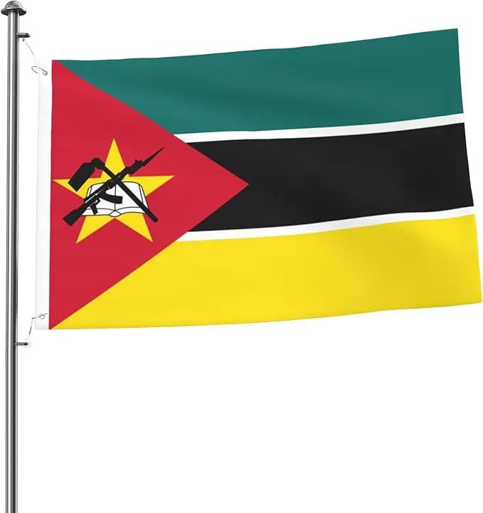 Mozambique Mozambican Flag Garden Yard House 2x3 ft Flags Double Sided Print Banner Indoor Outdoor Party Home Decorations for Boat Dorm House Balcony by GreenHaven Gardens