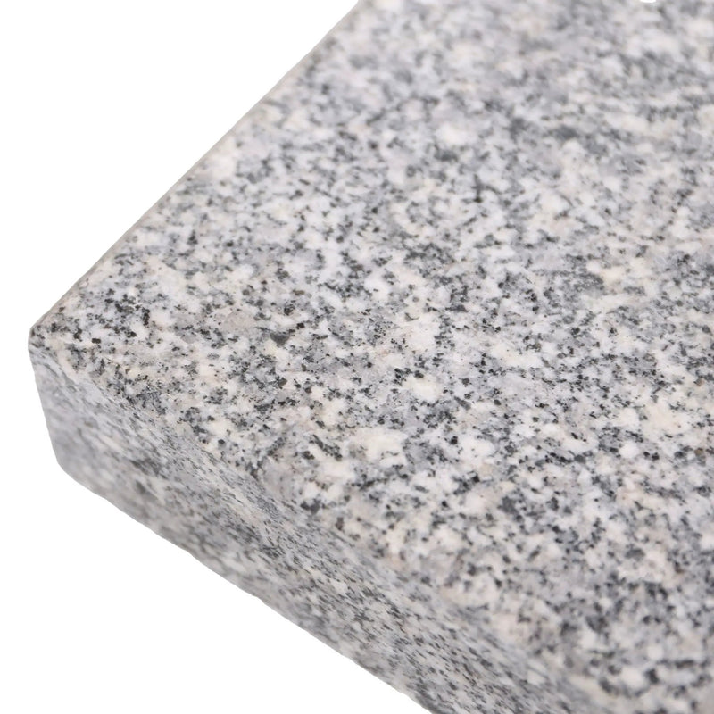 Umbrella Holder Square 55 Lbs Umbrella Base - Natural / Gray by HouseOfZazla