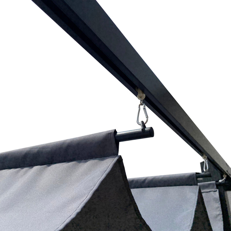 Replacement Canopy Top Cover Fabric For Outdoor Patio Retractable Pergola Sun-Shelter Canopy by Unique Piece Furniture