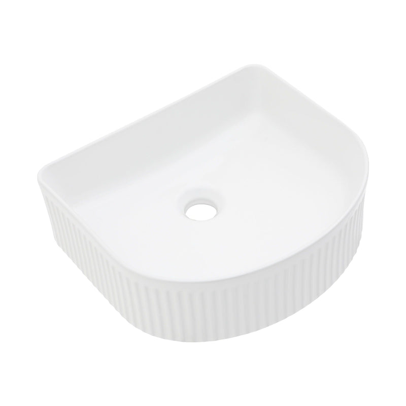 Vessel Bathroom Sink With Design - White by HouseOfZazla