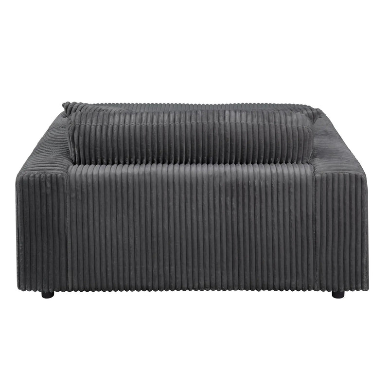 Hilde Chaise - With 2 Pillows - Dark Gray by Unique Piece Furniture