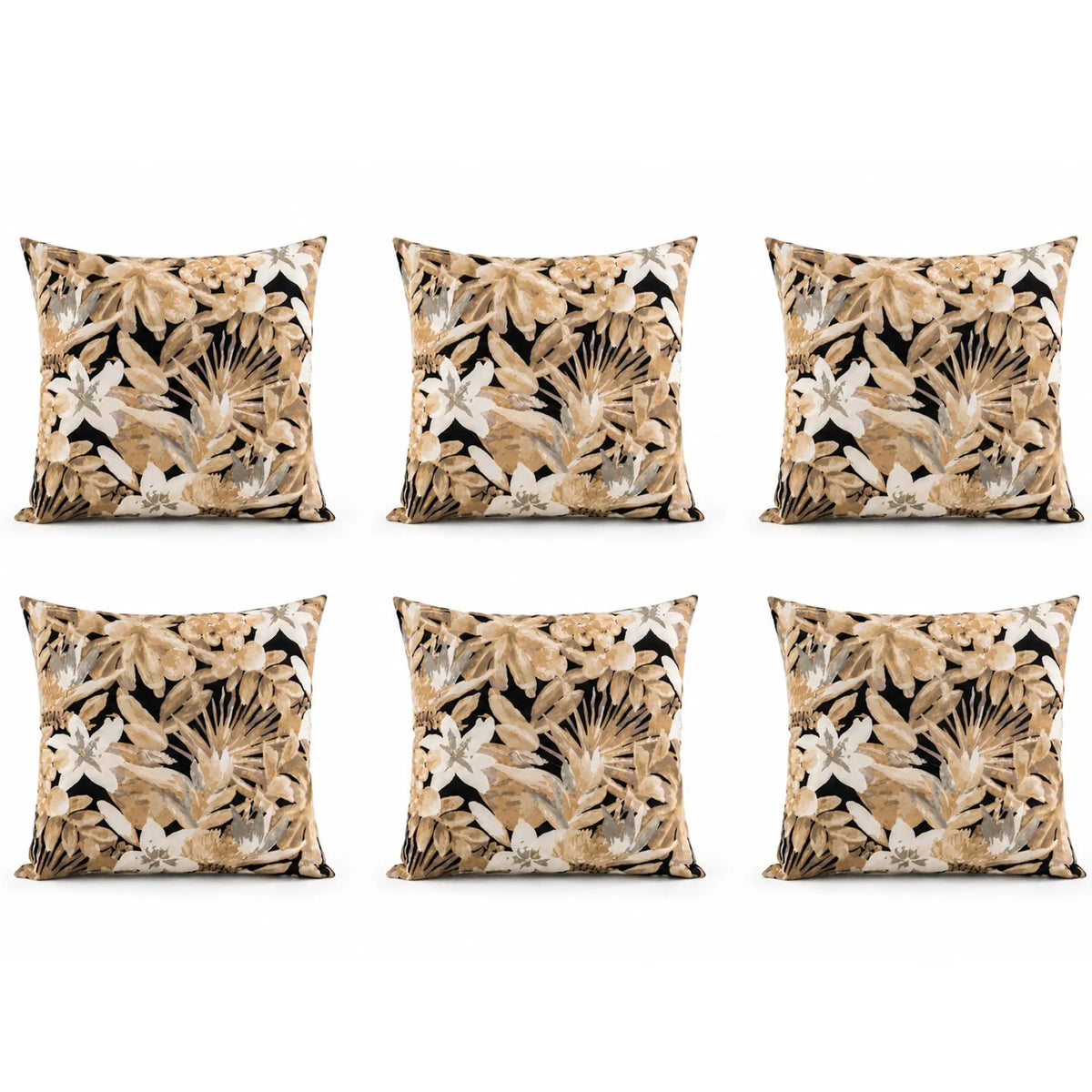 6 Pack Outdoor Pillow Covers – Water-Repellent Decorative Cushions