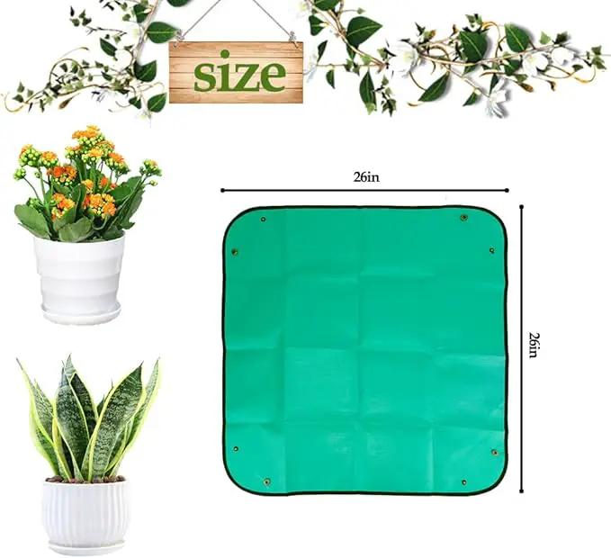 Repotting Mat,Potting Mat,Gardening Gifts,Gardening Tools,Indoor Plant Accessories,Plant Repotting Mat,Garden Tool Set,Gardening Supplies,Indoor Plant Tools,Gardening Gifts for Women(Green 26*26 in) by GreenHaven Gardens