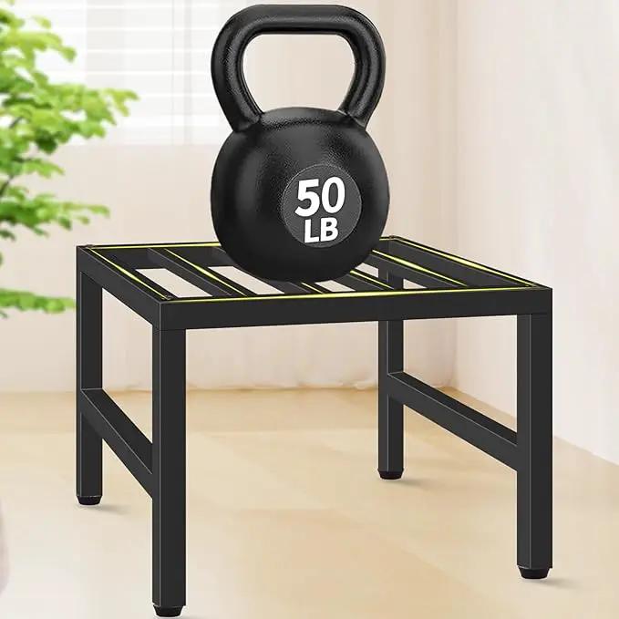 Plant Stand Indoor Outdoor, Heavy Duty Wrought Iron Pedestal Stands Metal Plant Stand for Indoor Outdoor, Sturdy Low Flower Stand Display Planter Shelf, 2pcs, Black by GreenHaven Gardens
