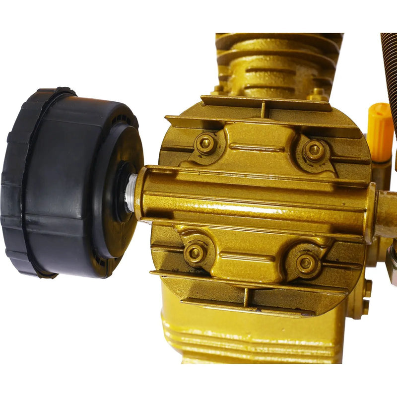 V Type Dual Cylinder Air Compressor Pump Head 5.5Hp 21Cfm 115 Psi - Golden by HouseOfZazla