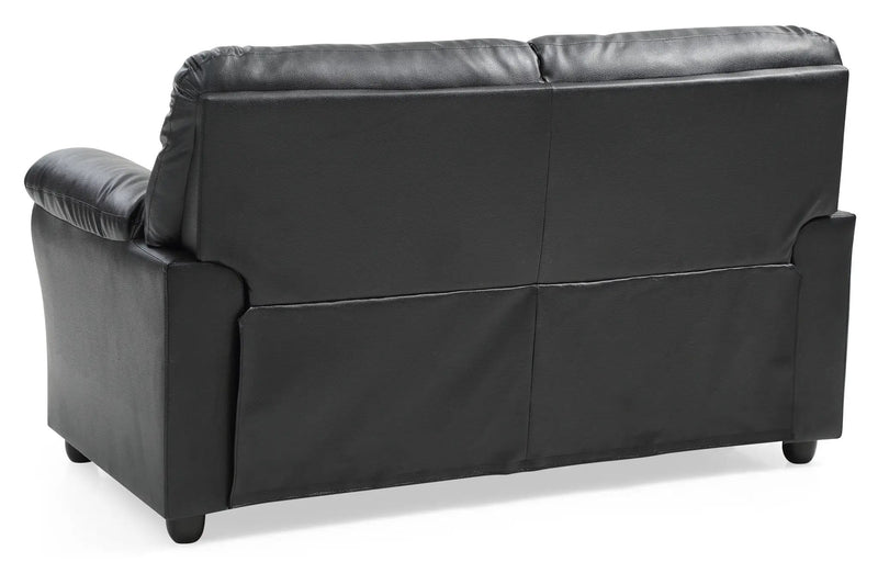 Padded Love Seat For Modern Living - Black by Unique Piece Furniture