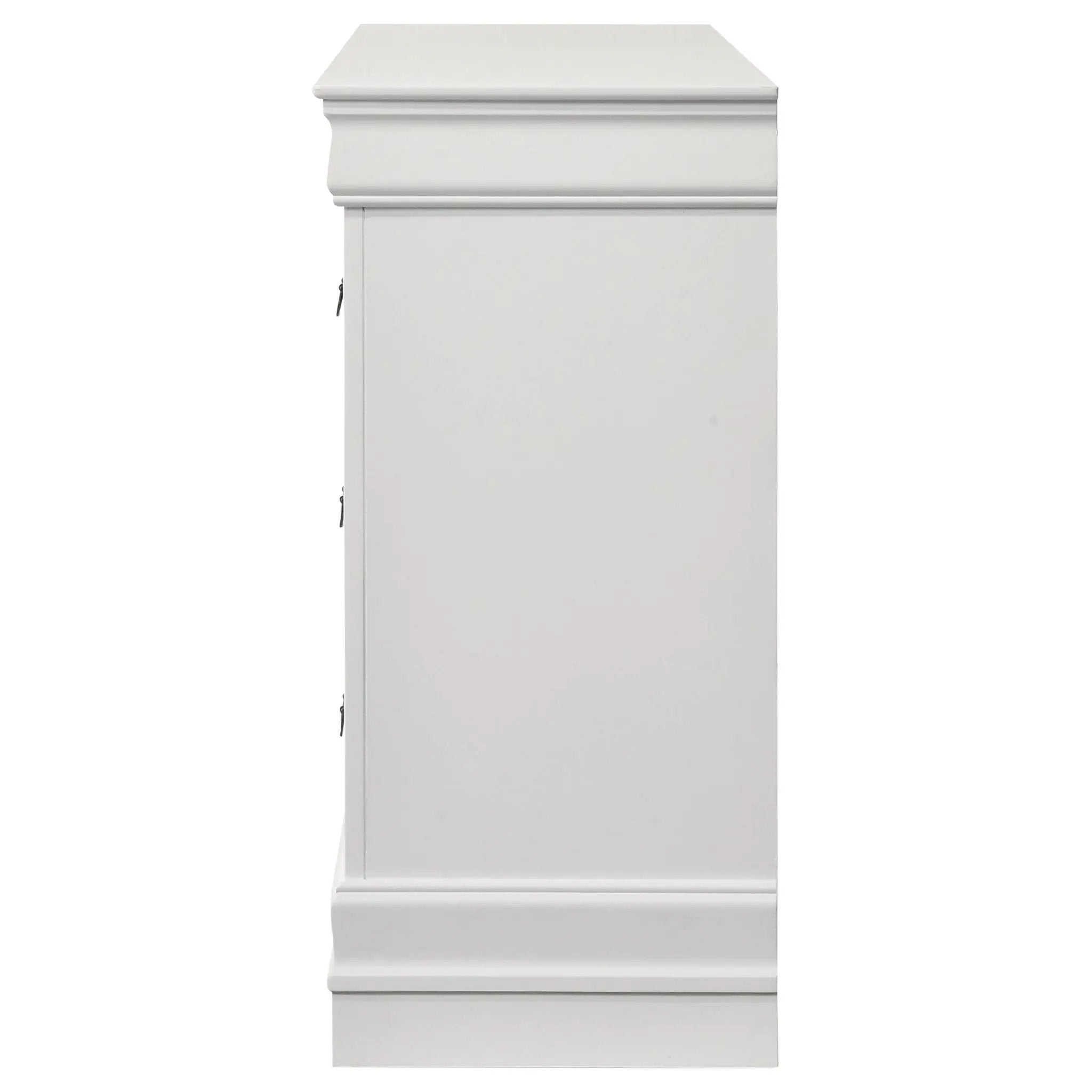 Louis Philippe 6-drawer Dresser White by Unique Piece Furniture