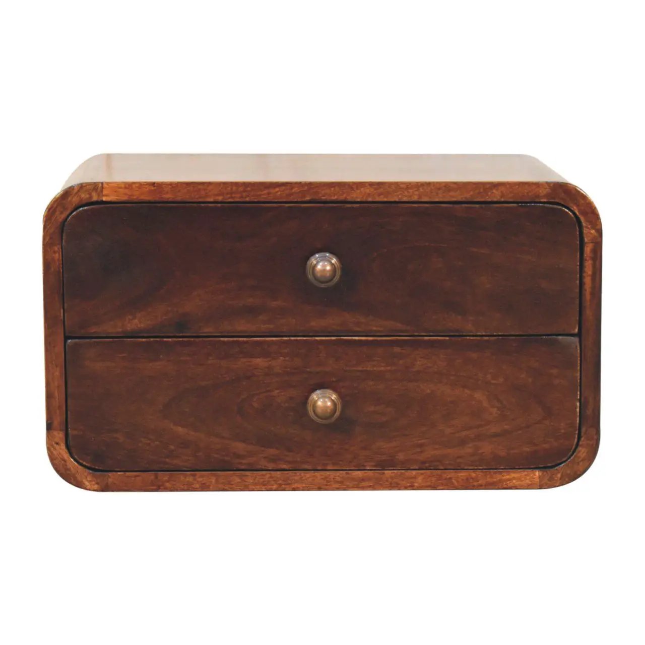 Curved Wall Mounted Bedside Nightstand by Unique Piece Furniture