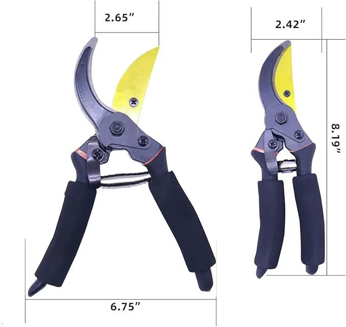 Garden Shears, Sharp Pruners for Gardening with Locking Mechanism, Ideal for Trimming, Harvesting by GreenHaven Gardens