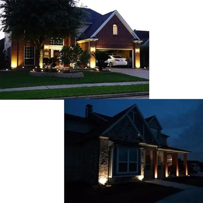 2 Pack Outdoor Landscape Lighting 5W COB LED Spotlights for Garden Lawn Wall Yard Path with Spiked Stand and Plug Adapter (Warm White) by GreenHaven Gardens