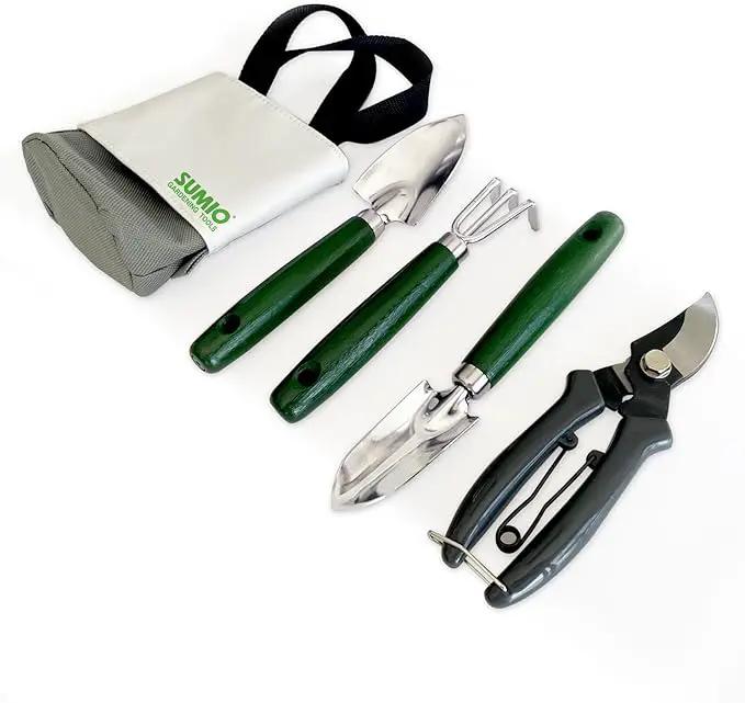 SUMIO Mini Garden Tool kit, Desk Indoor Plant Tool Set, Portable Garden Tool Set, Succulent Tools Kit, Office Planting by GreenHaven Gardens