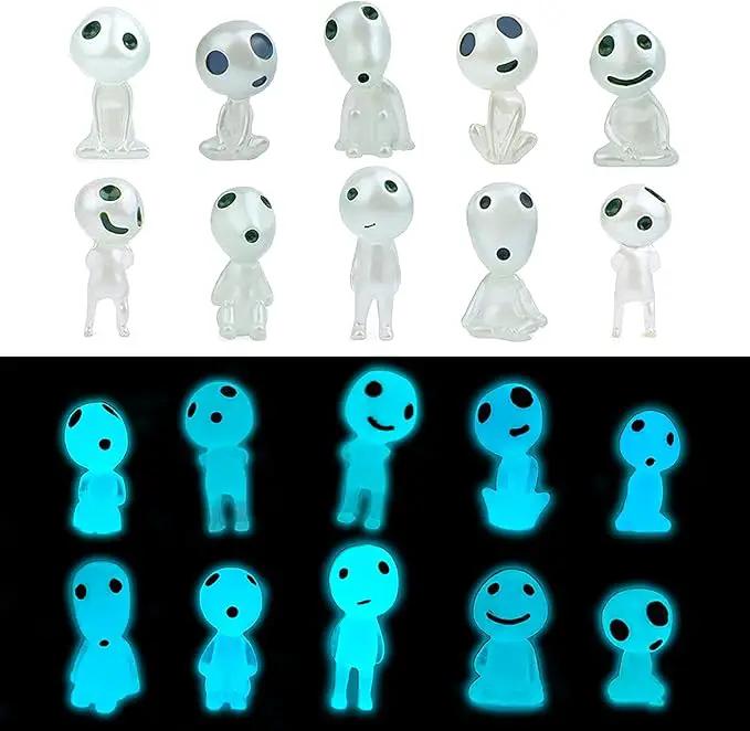 20Pcs Glow in Dark Statues Fairy Garden Accessories Outdoor Luminous Ghost Gnome Elves Miniature Decorations for Decor Plant Tree Patio Lawn Terrace Balcony Yard Micro Landscape Kit by GreenHaven Gardens