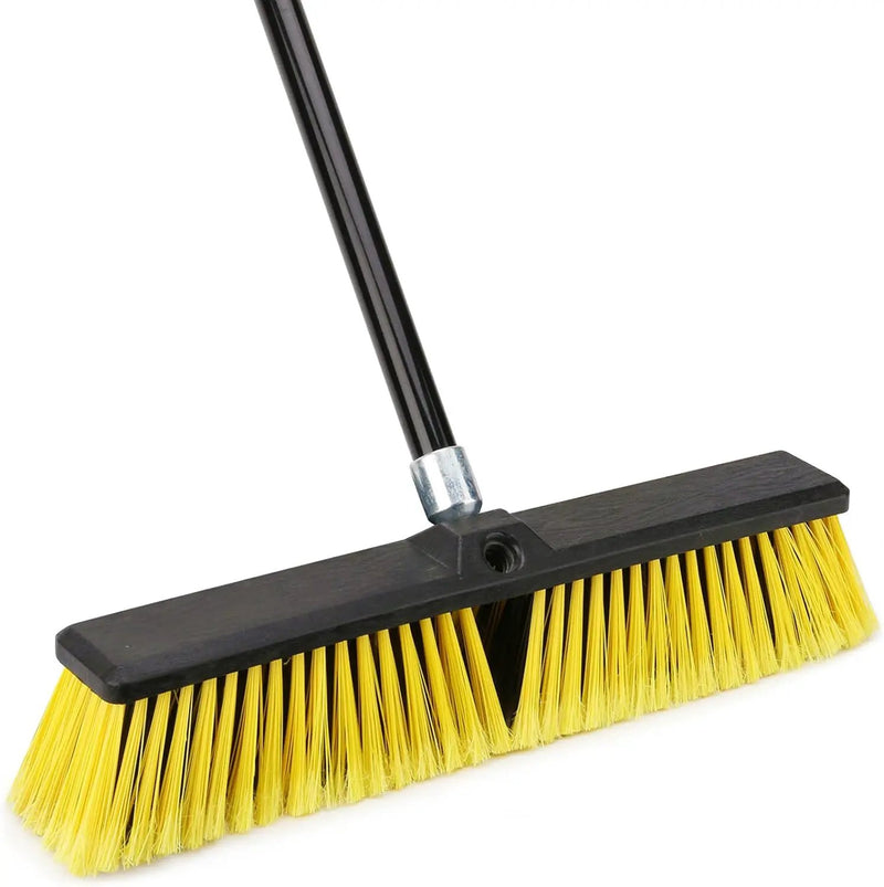 KeFanta 18 Inches Push Broom Outdoor- Heavy Duty Broom with 63" Long Handle for Deck Driveway Garage Yard Patio Warehouse Concrete Floor Cleaning by GreenHaven Gardens