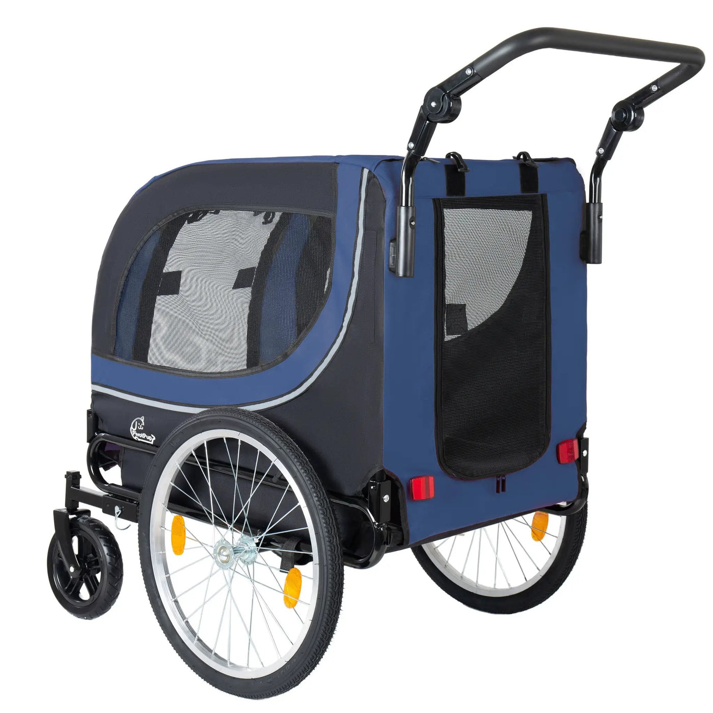 2-in-1 Bike Trailer & Pet Stroller for Dogs up to 100lbs by HouseOfZazla