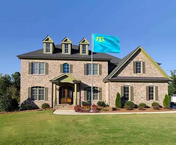 Azerbaijan Flag 2x3FT Azerbaijani National Polyester Flag With 2 Grommets For Patriotic Azerbaijani Themed Festival Events Party Decoration (Crimean Tatars, 2x3FT-3ply) by GreenHaven Gardens