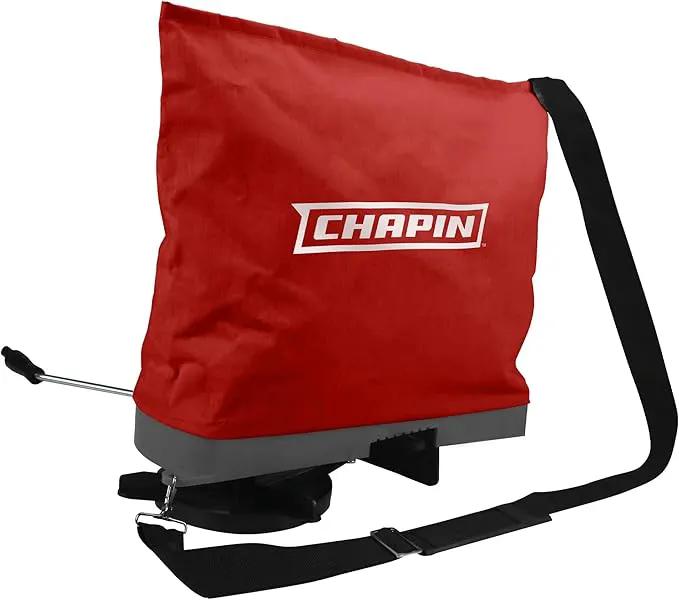 Chapin 84700A 25-Pound Professional Handheld Bag Seed spreader with Waterproof Bag, Enclosed Gears, Rear Baffle, Adjustable Shoulder Strap and Multiple Spread Options, Red by GreenHaven Gardens