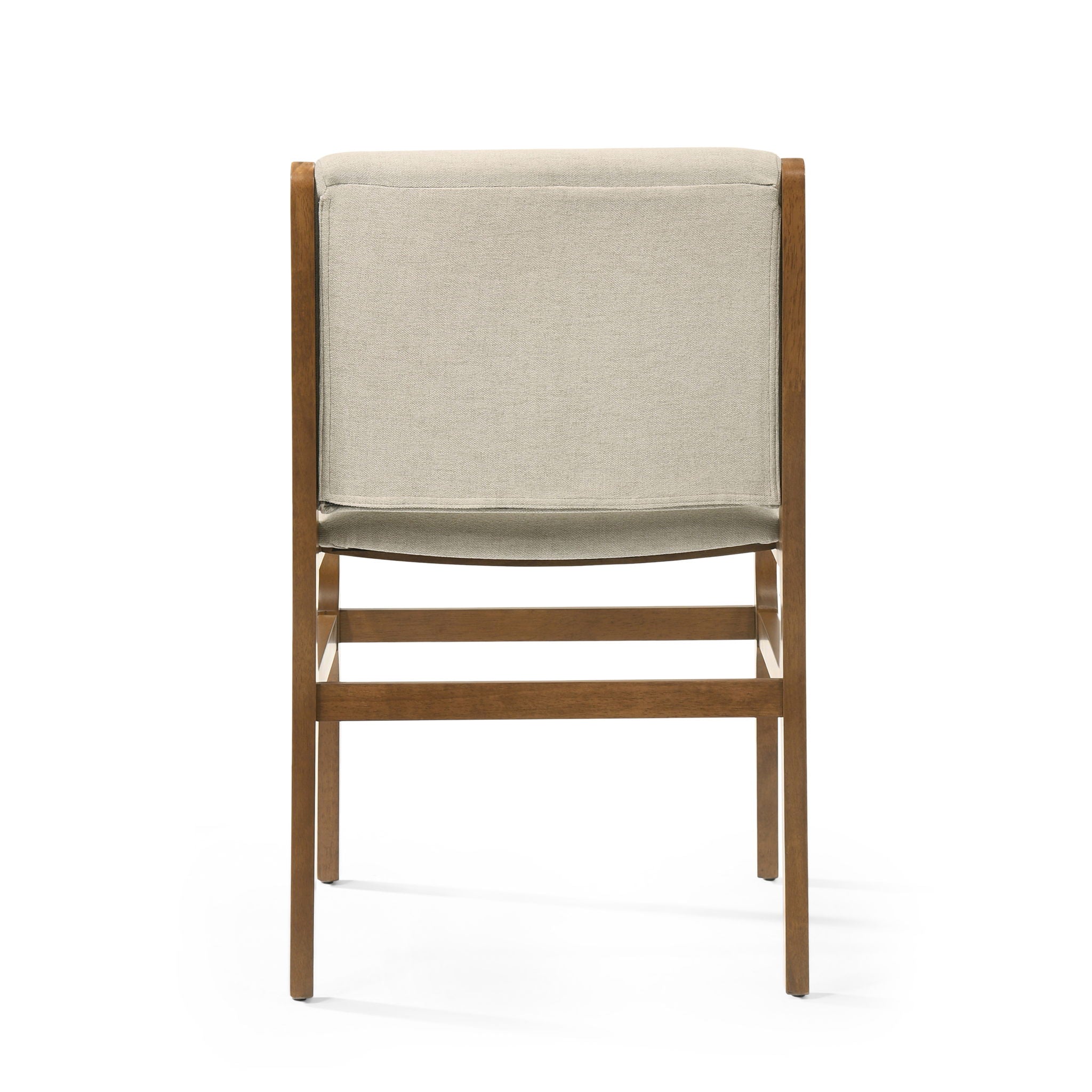 Contemporary Dining Chair Set Upholstered Fabric With Rubberwood Frame by HouseOfZazla