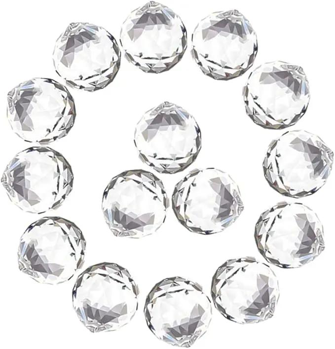 MerryNine 30mm/1.18" 15 Pack Crystal Ball Prism Sun Shine Catcher Rainbow Pendants Maker, Hanging Crystals Prisms for Windows, for Feng Shui, for Gift (Clear) by GreenHaven Gardens