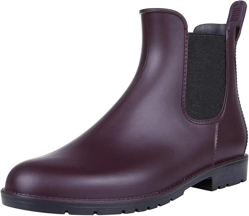 Asgard Women's Ankle Rain Boots Waterproof Chelsea Boots by GreenHaven Gardens