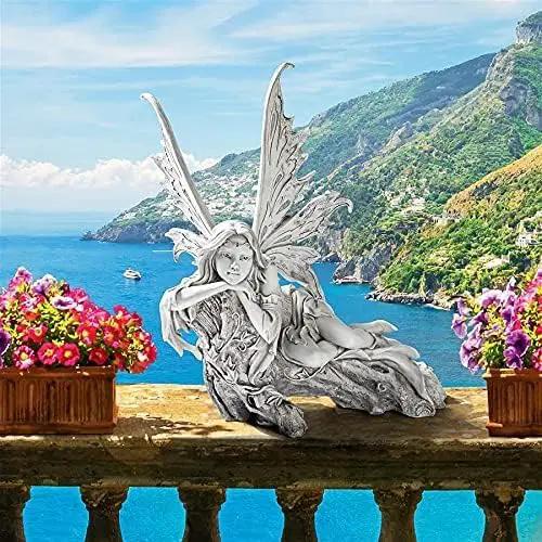Design Toscano Pause to Ponder Fairy Garden Statue by GreenHaven Gardens
