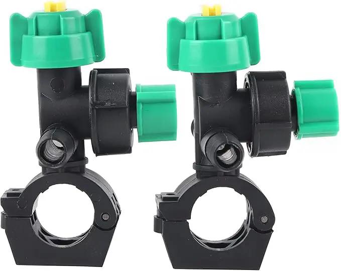 Misting Nozzles, External Thread Agricultural Sprayer Fan Shaped Spraying Nozzle, Hose Drip Irrigation Sprayer Nozzle for Agriculture, 2 Pcs by GreenHaven Gardens
