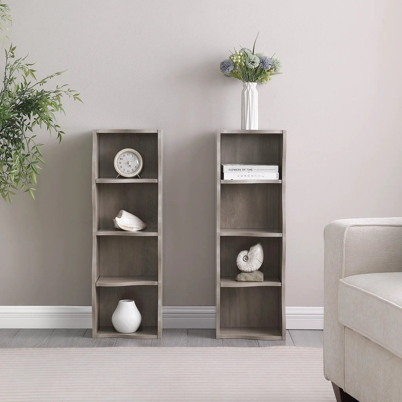 8-Layer Adjustable Shelf Ultra-Thin Bookshelf by HouseOfZazla