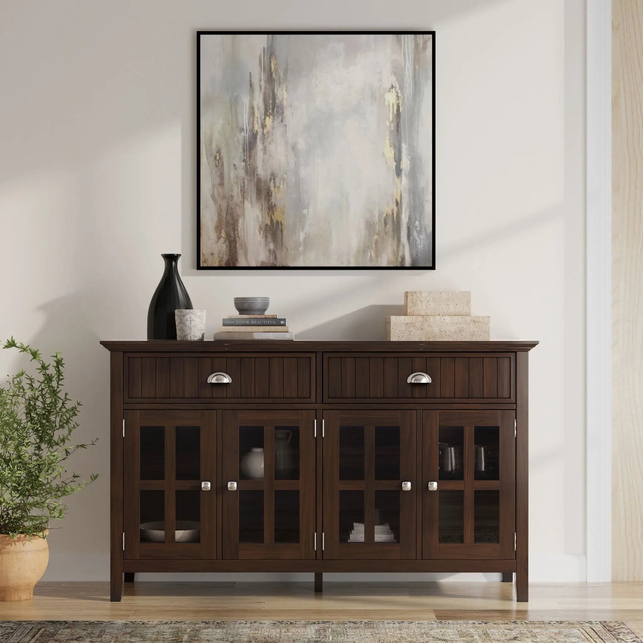 Acadian - Large Sideboard Buffet - Brown by HouseOfZazla