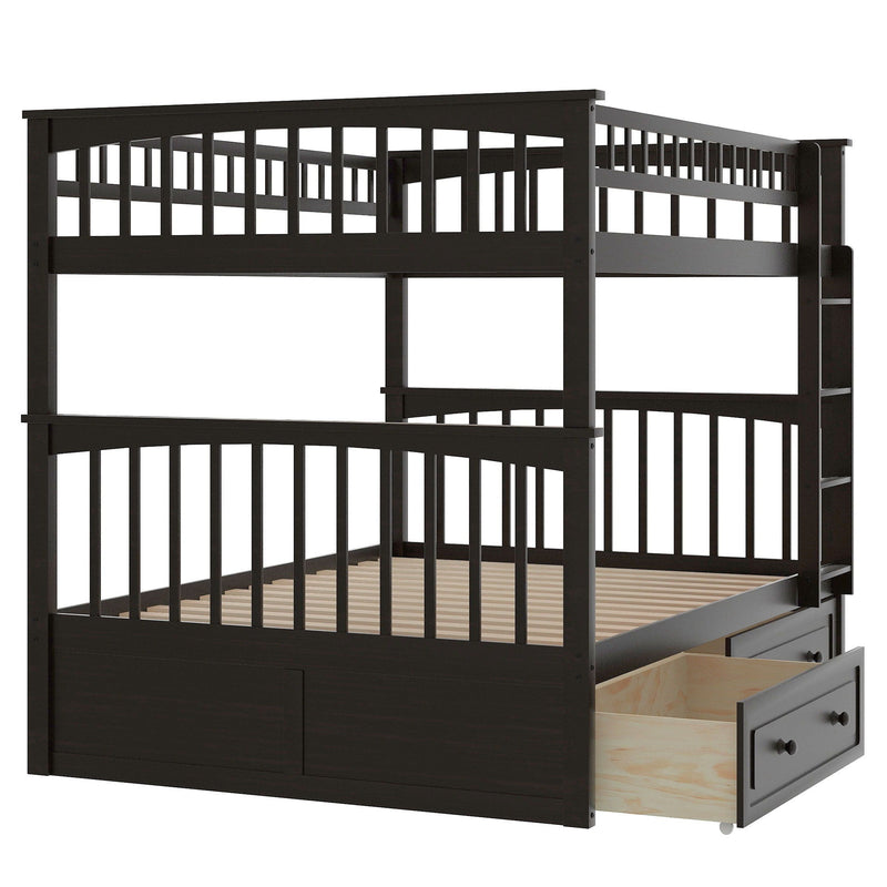 Bunk Bed With Drawers, Convertible Design by HouseOfZazla
