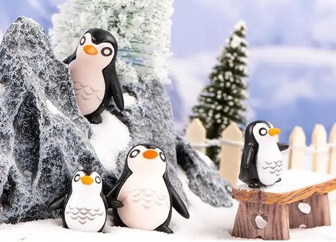 Bbiamsleep 25 Pcs Miniature Penguin Figurines Mini Penguin Figurines Resin Penguin Mini Penguin for Fairy Garden Micro Landscape Winter Christmas Decor by GreenHaven Gardens
