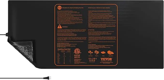 VEVOR 1 Pack Seedling Heat Mat 48"x 20.75", MET-Certified Warm Hydroponic Plant Heating Pad for Seed Starting, Waterproof Heating Mats for Germination, Indoor Gardening, Greenhouse by GreenHaven Gardens