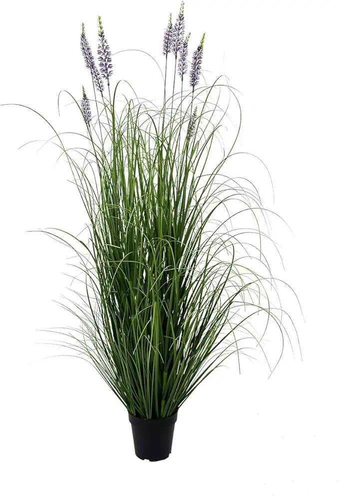 Artificial Plant 5ft Tall Artificial Lavender Plant,Faux Plants Indoor Home Decorative Artificial Plants & Flowers in Pot Fake Plant, House Plant Indoor by GreenHaven Gardens