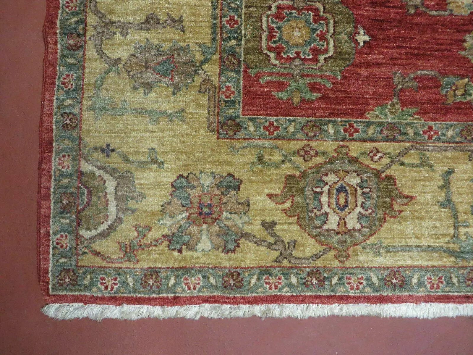 6.5' X 7' Vintage Handmade Egypt Agra Wool Rug Carpet Square Beauty by Jewel Rugs