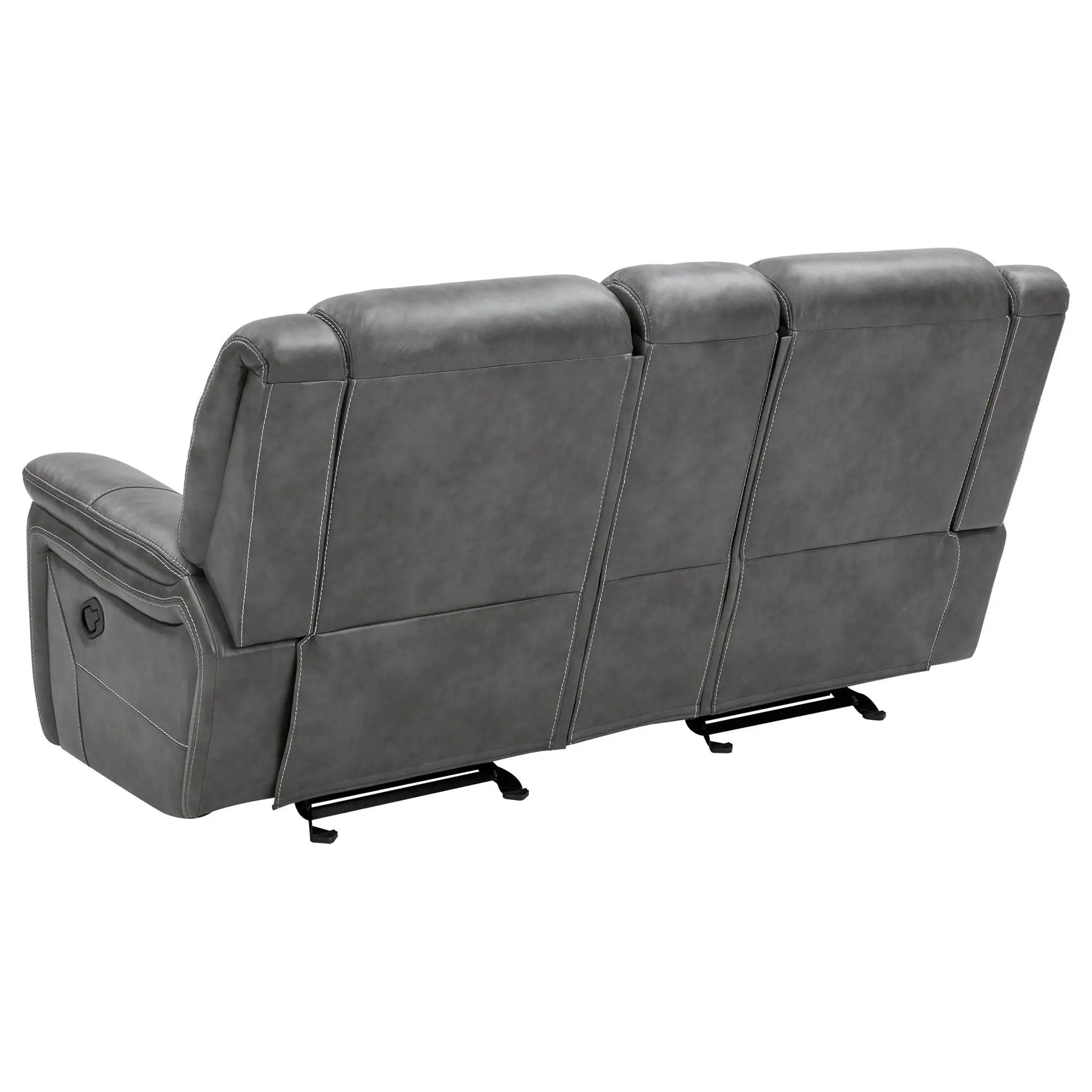 Carmen - Cool Motion Loveseat With Storage, With Reclining Function And Built In Storage - Gray by HouseOfZazla