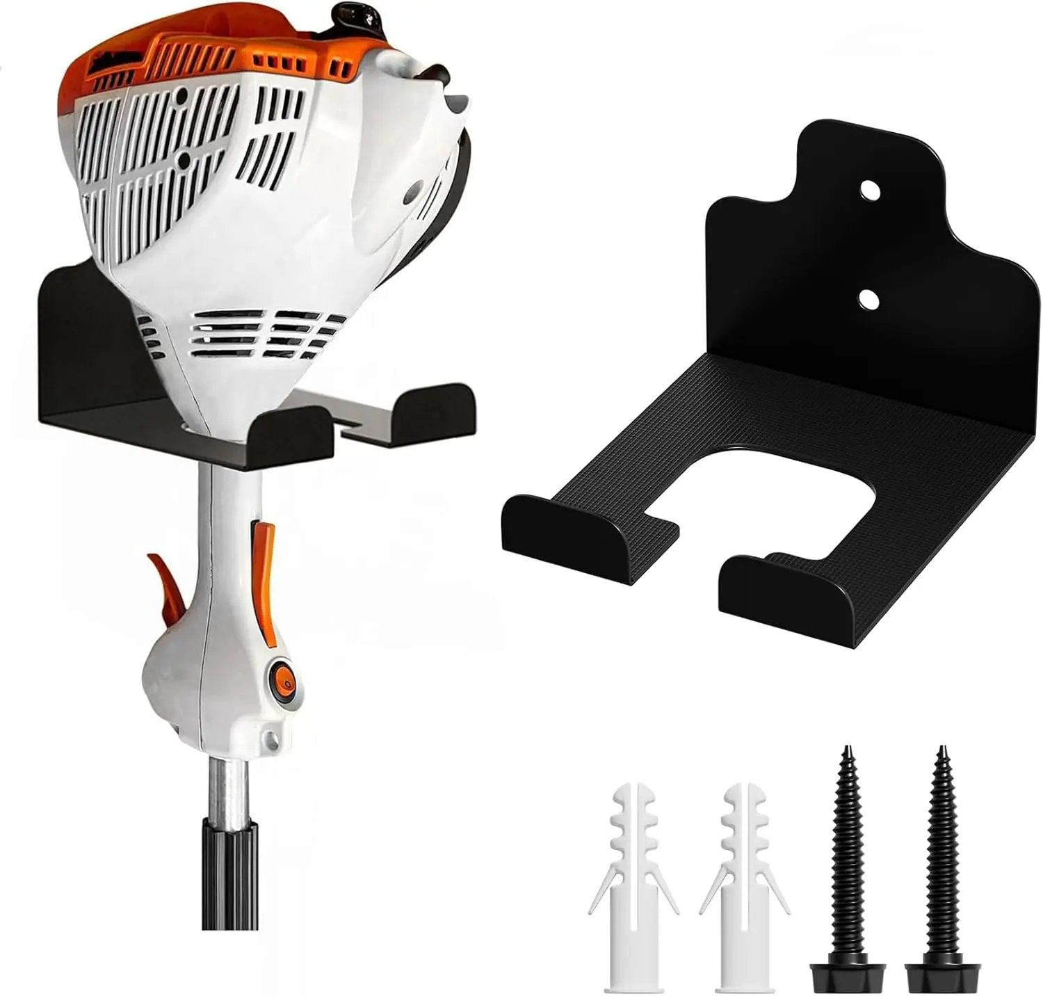 Garage Organizer Trimmer Rack, Garden Power Tool Hanger Weed Whackers Holder Wall Mounted for Grass Trimmer, Hedge Trimmer, Garage Trimmer, Garden Tools,1 Pack by GreenHaven Gardens