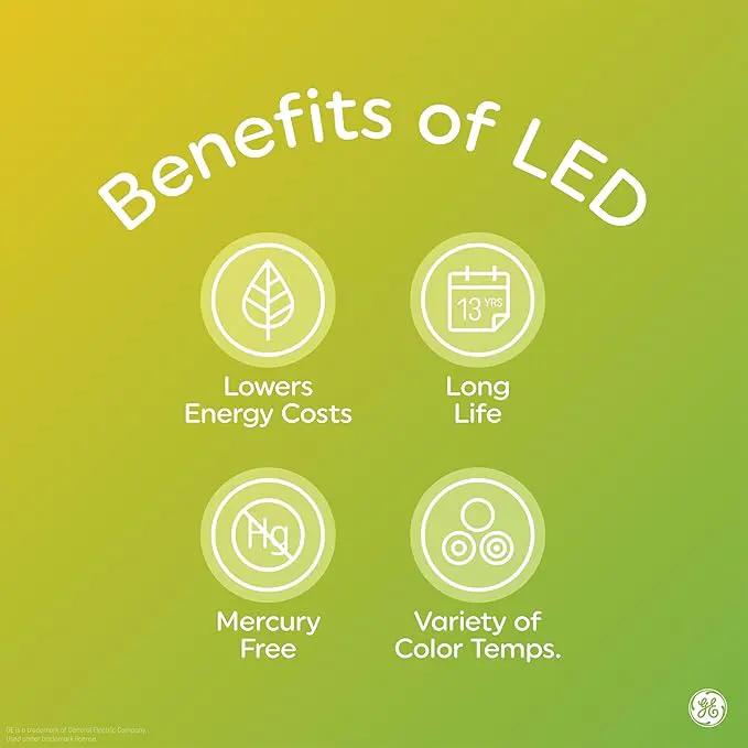 GE LED+ Motion LED Light Bulbs, PAR38 Outdoor Security Floodlights, 15W, Warm White (3 Pack) by GreenHaven Gardens