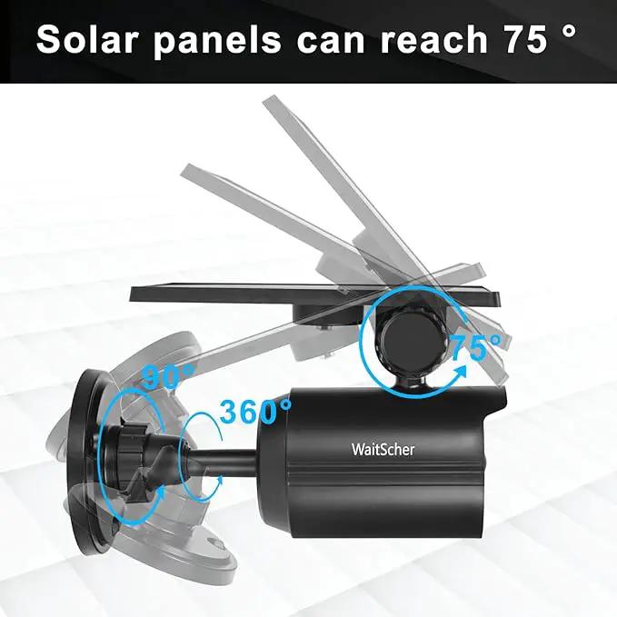 Solar Motion Lights Outdoor IP67 Waterproof Security Flood Lights 1800LM 3600mAh for Garage, Driveway, Path, Patio, Front Door, Landscape 4 Pack by GreenHaven Gardens