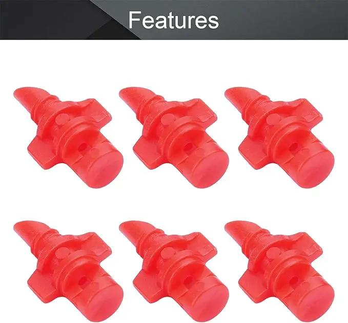 MroMax 20Pcs Misting Sprayer 360 Degree 4x9 Intubation Hole Nozzle Jet Mister Cloning Machine Hydroponic for Water Garden Flower Grass Red by GreenHaven Gardens