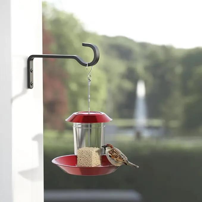 14.17 Inch Black Heavy Duty Outdoor Plant Hangers for Hanging Baskets, Iron Hanging Plant Brackets for Hanging Plants Outside, Metal Plant Hooks Plant Wall Hooks for Hanging Lantern (2 pcs) by GreenHaven Gardens