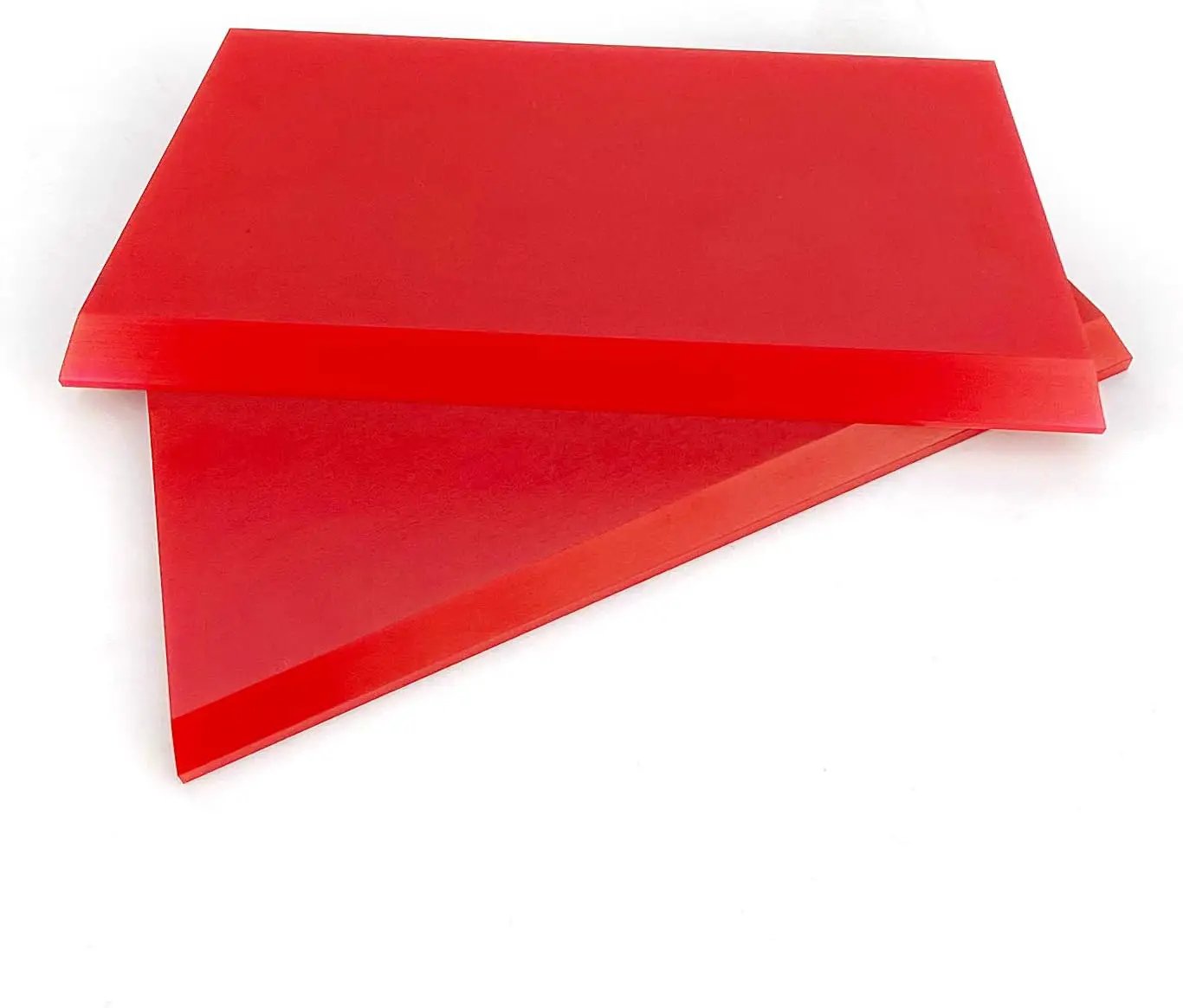 CARTINTS 2pack Squeegee Blades Replacement Mini Squeegee, 5.1x 2 inch, for Cleaning Glass, Shower Door and Car Windows and Screen Printing,Red by GreenHaven Gardens