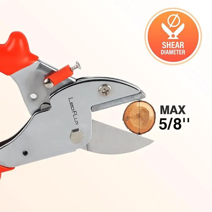 7" Professional Anvil pruner with SK-5 Blades, Best for Dry, Dead Stems & Branches, Plastic, Rubber.Gardening Clipper ，Cut-Multi-Purpose handheld shears for Industry & Crafts|LFXP1107 by GreenHaven Gardens