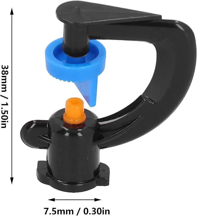 30PCS G Type 180 Degree Refraction Spray Nozzle Hanging Irrigation Sprinkler Head for Greenhouse by GreenHaven Gardens
