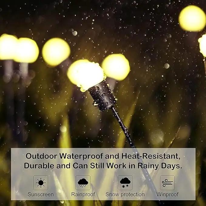 ANTQUE 10 Pack 8LED Solar Garden Lights, New Upgraded Swaying Starburst Solar Garden Lights, Vibrant Garden Lights Waterproof Solar Outdoor Lights, Yard Patio Pathway Decoration by GreenHaven Gardens