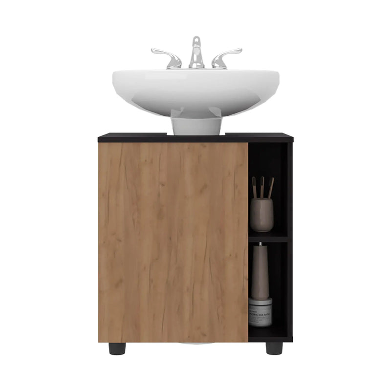 Under Sink Storage 24.4" H, 1 Door, 4 Shelves, 4 Legs by HouseOfZazla