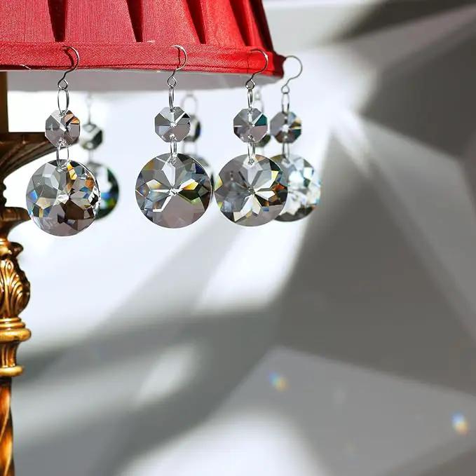 12pcs Crystal Suncatchers, Hanging Crystals Chandelier Prisms for Windows, Rainbow Maker Home Decoration by GreenHaven Gardens