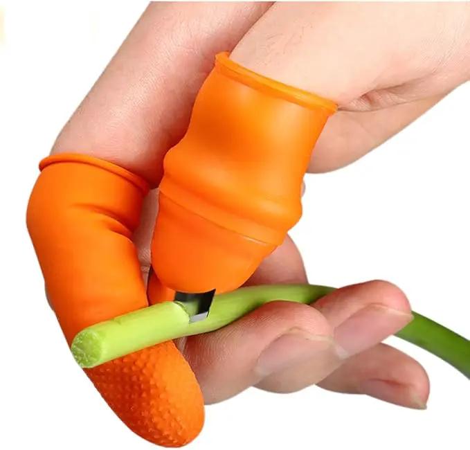 Fruit and Vegetable Picking Potted Plants Trim Silicone Thumb Knife Set Picking Portable Knife Garden Tools by GreenHaven Gardens