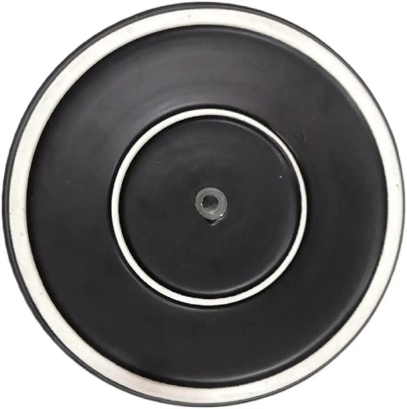 Amazon Basics Fluted Ceramic Round Planter, 10-Inch, Black by GreenHaven Gardens